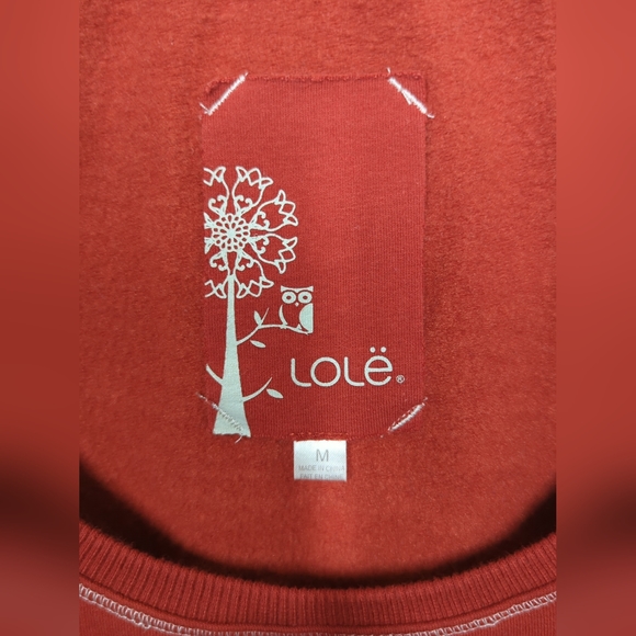Lole Womens Long Sleeve Sweater Dress Size M Red - Picture 2 of 7